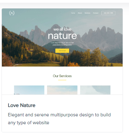 Simple clean web design